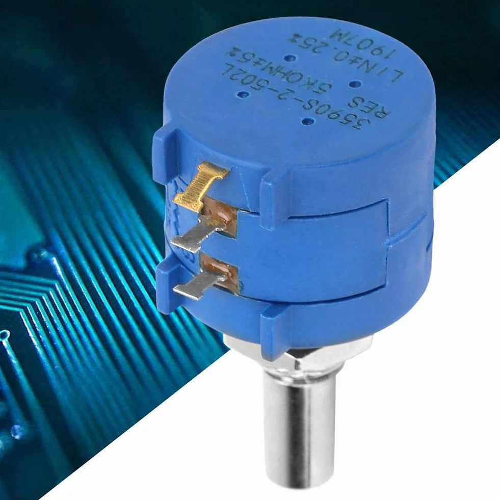 Potencjometr wieloobrotowy 3590S-2-502L 5K Ohm regulowana rezystancja uzwojenia precyzyjny potencjometr wieloobrotowy