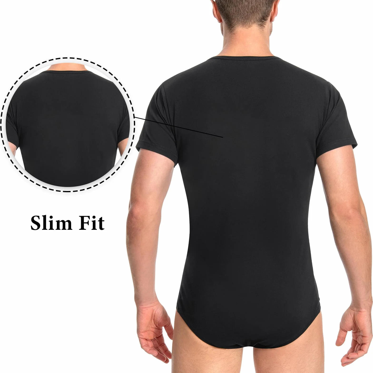 LittleForBig Męskie bawełniane śpioszki jednoczęściowe body - luźny krój Basic Onesie