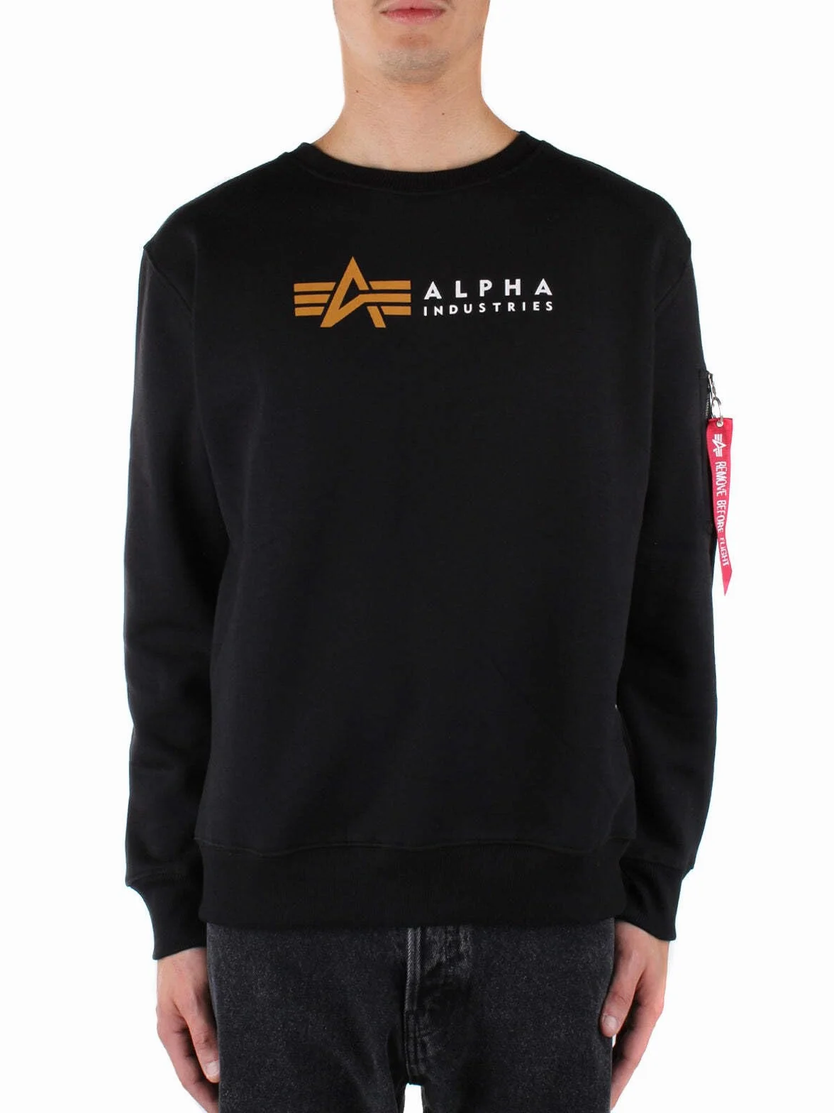 Alpha Industries Sweter pullover Mężczyźni Alpha Industries Bluza Label Sweater dla mężczyzn (1 w zestawie)