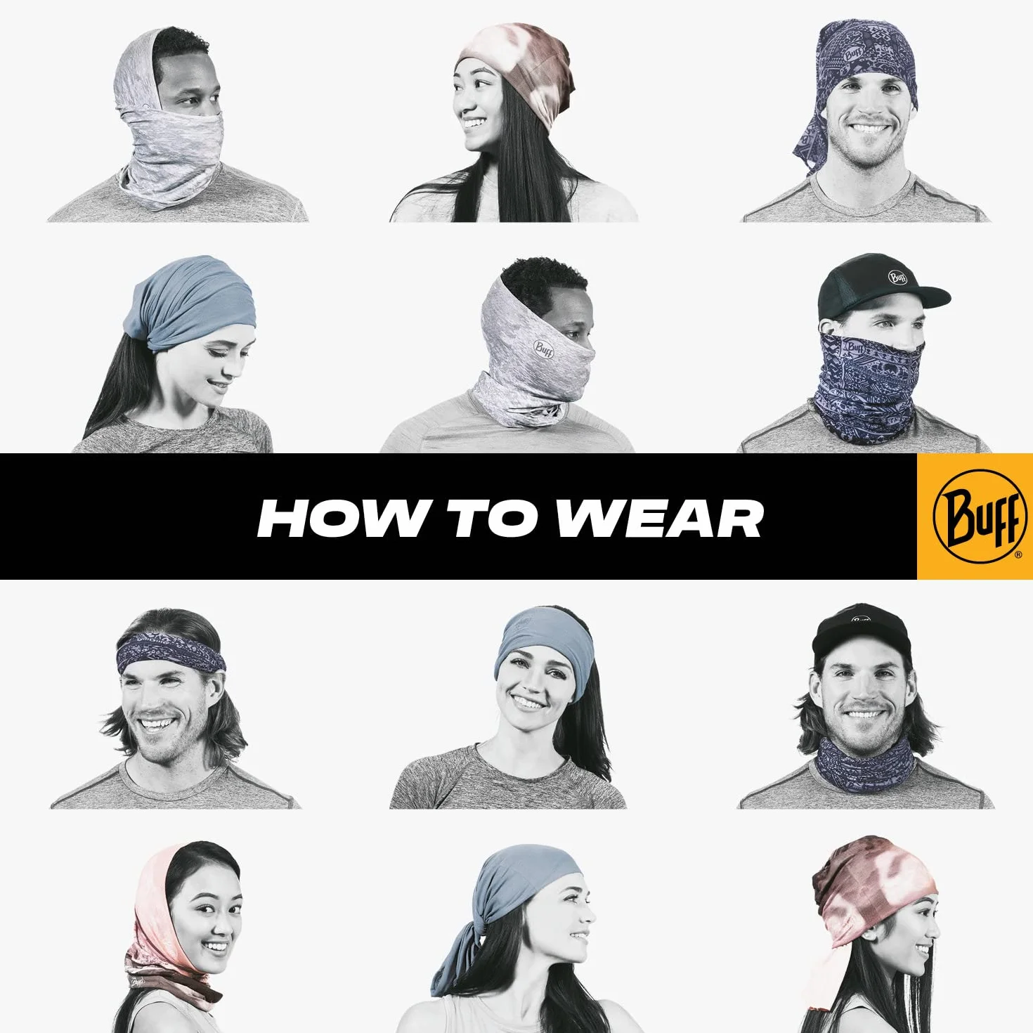 Buff Unisex's THEO GREY oryginalne rurowe dziecko, jeden rozmiar