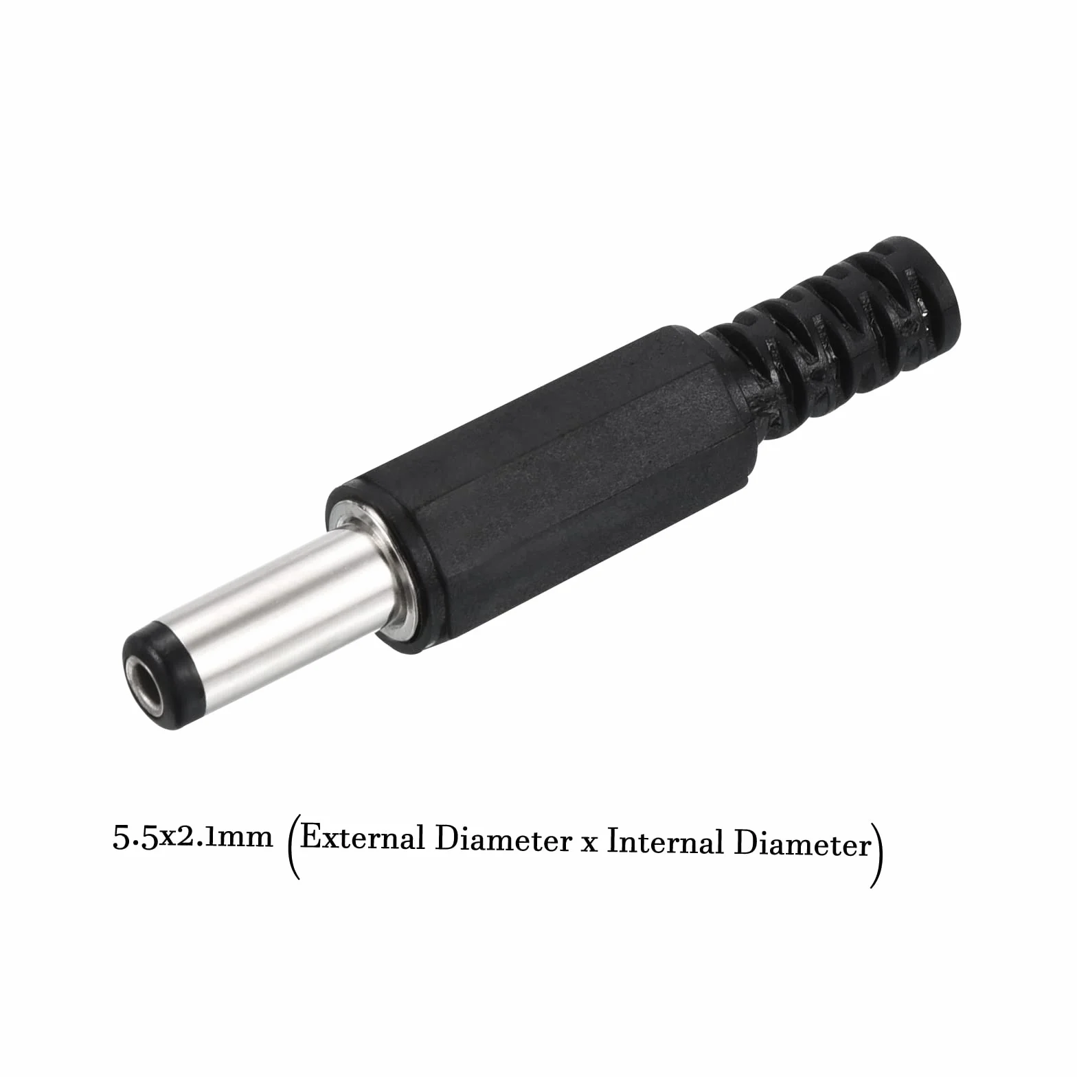 QUARKZMAN 5,5 x 2,1 mm złącze DC męskie x 5 szt. DC cylindryczne złącza wtykowe bez lutowania zamiennik adaptera do elektroniki