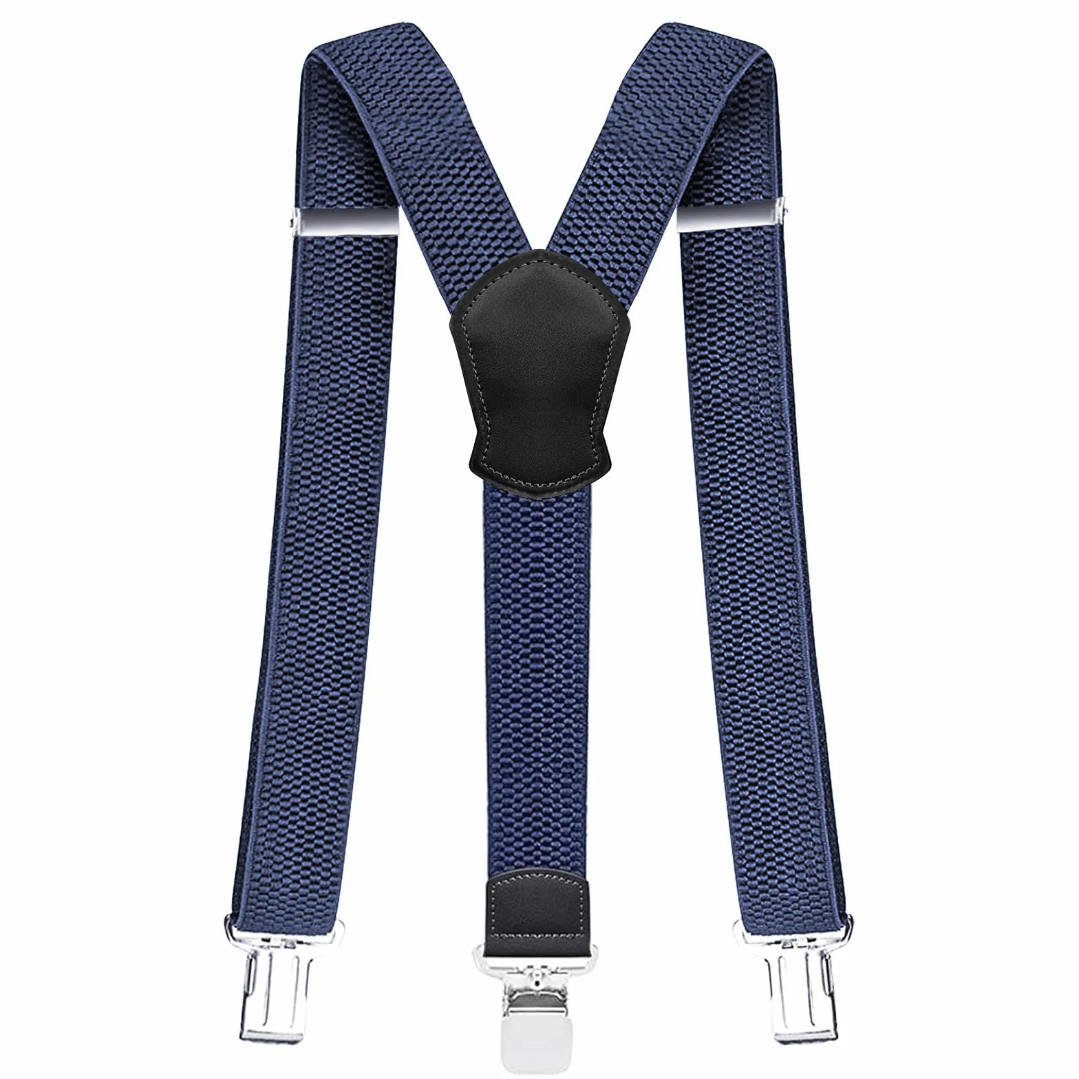 Męskie szelki 4 cm, mocne 3 metalowe klipsy, regulowana elastyczna forma Y