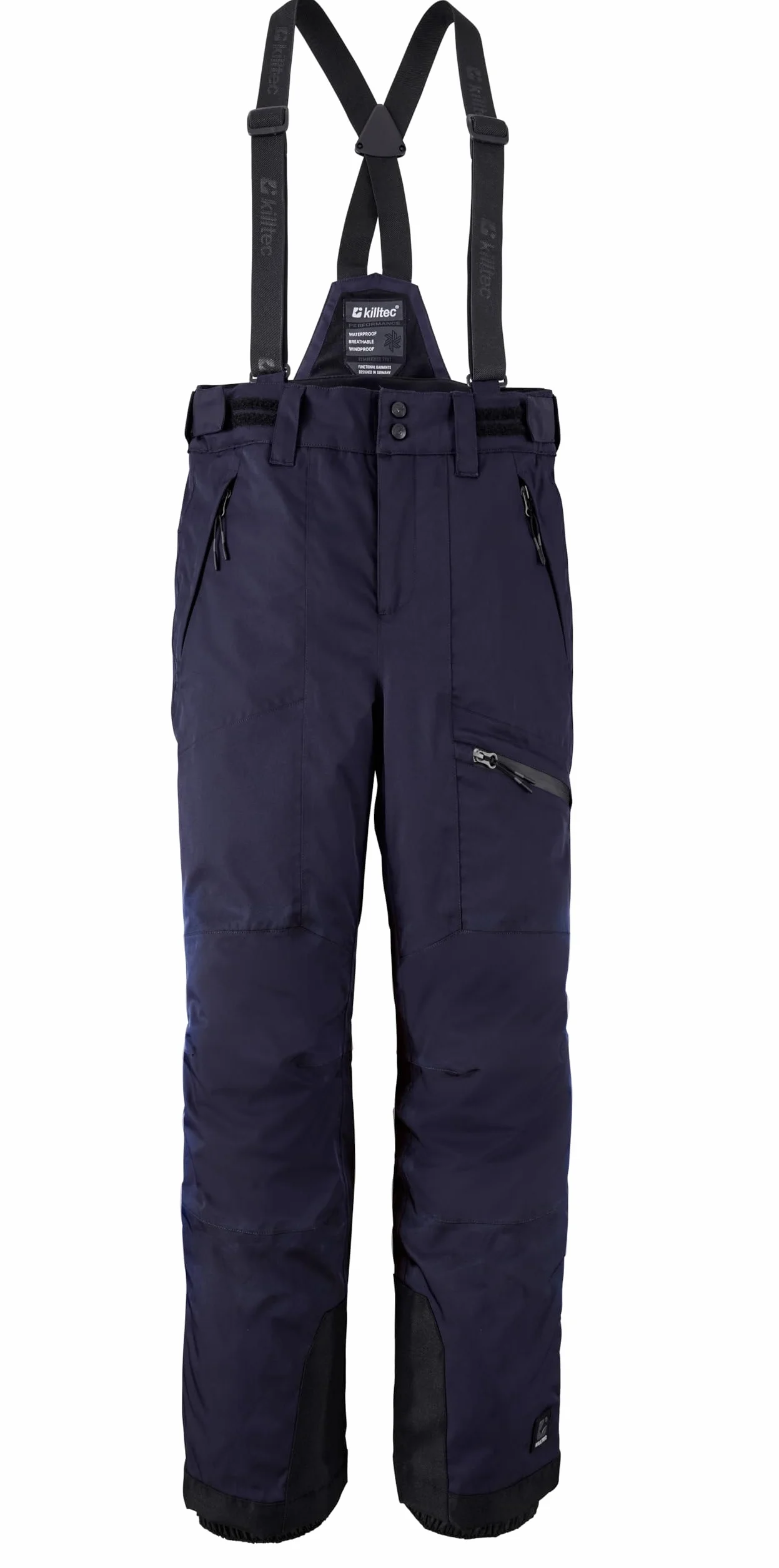 Killtec Boys Skihose 242 - Spodnie narciarskie z odpinanym szelkami i zabezpieczeniem krawędzi Chłopcy