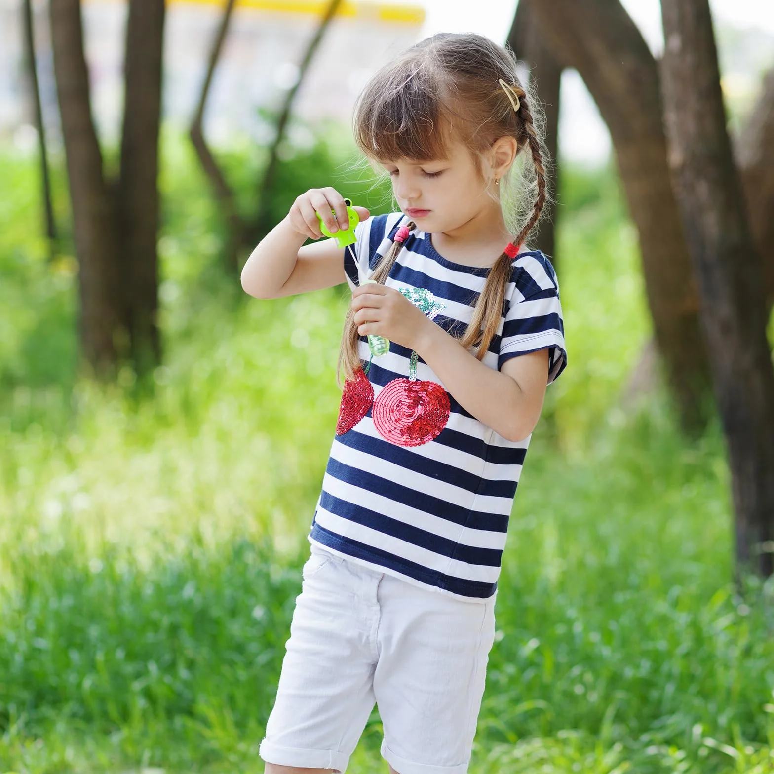 Kotkiddy 300 sztuk gumek do włosów dla dziewczynek, 2,5 cm, 30 kolorów, elastyczne akcesoria do włosów, małe nylonowe opaski do włosów dla małych dzieci, uchwyt na koński ogon