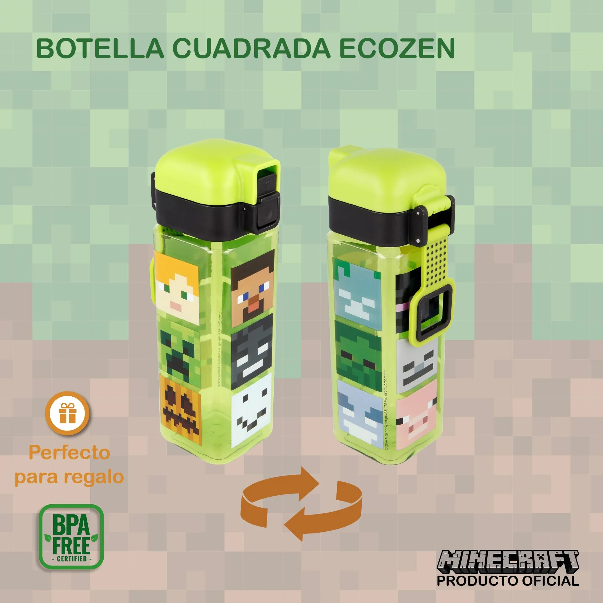 Stor Butelka, Plastic, Zielony, 550 ml