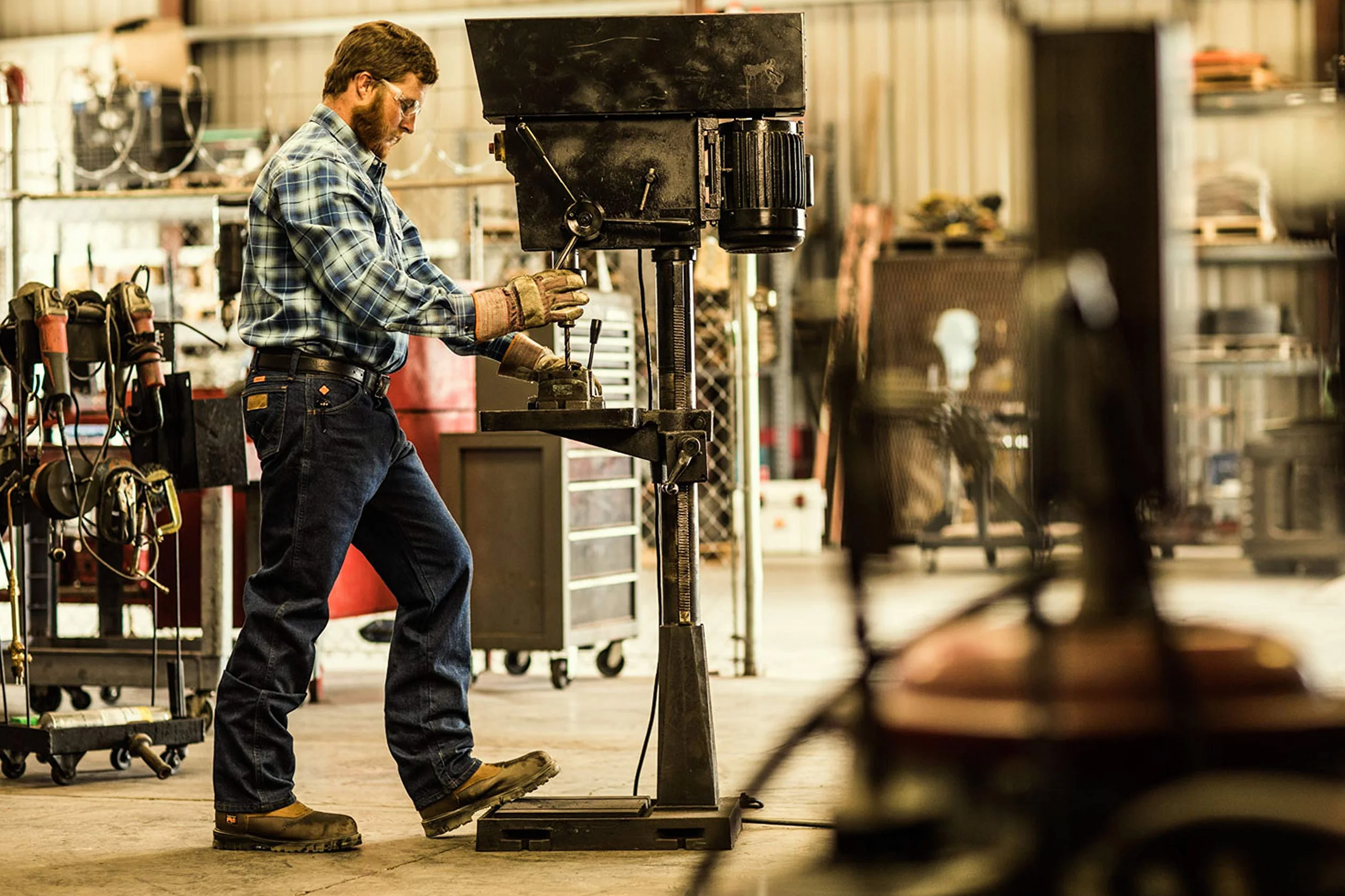 Wrangler Męskie dżinsy ognioodporne o oryginalnym kroju