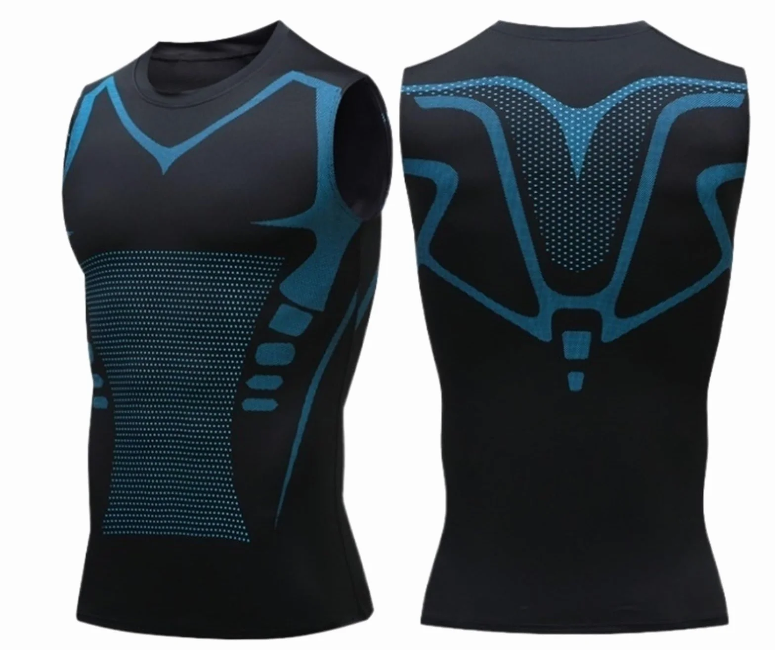 Vitaboost Koszulka Kompresyjna Bez Rękawów Body Shaper Slimming Tummy Compression Tank Czarny XX-Large