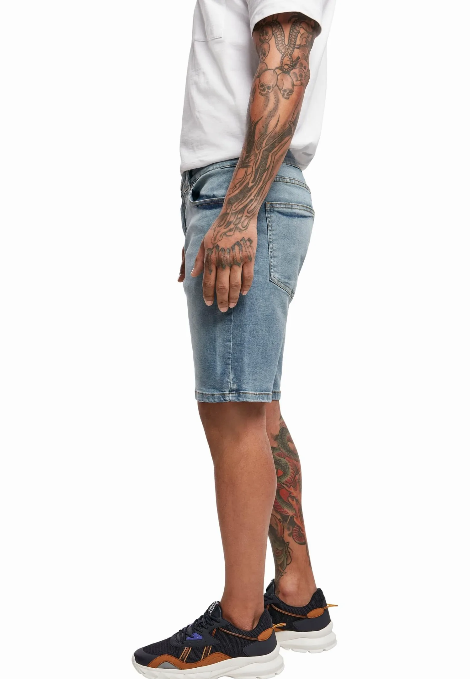 Urban Classics Relaxed Fit Jeans Shorts - Szorty dżinsowe Mężczyźni