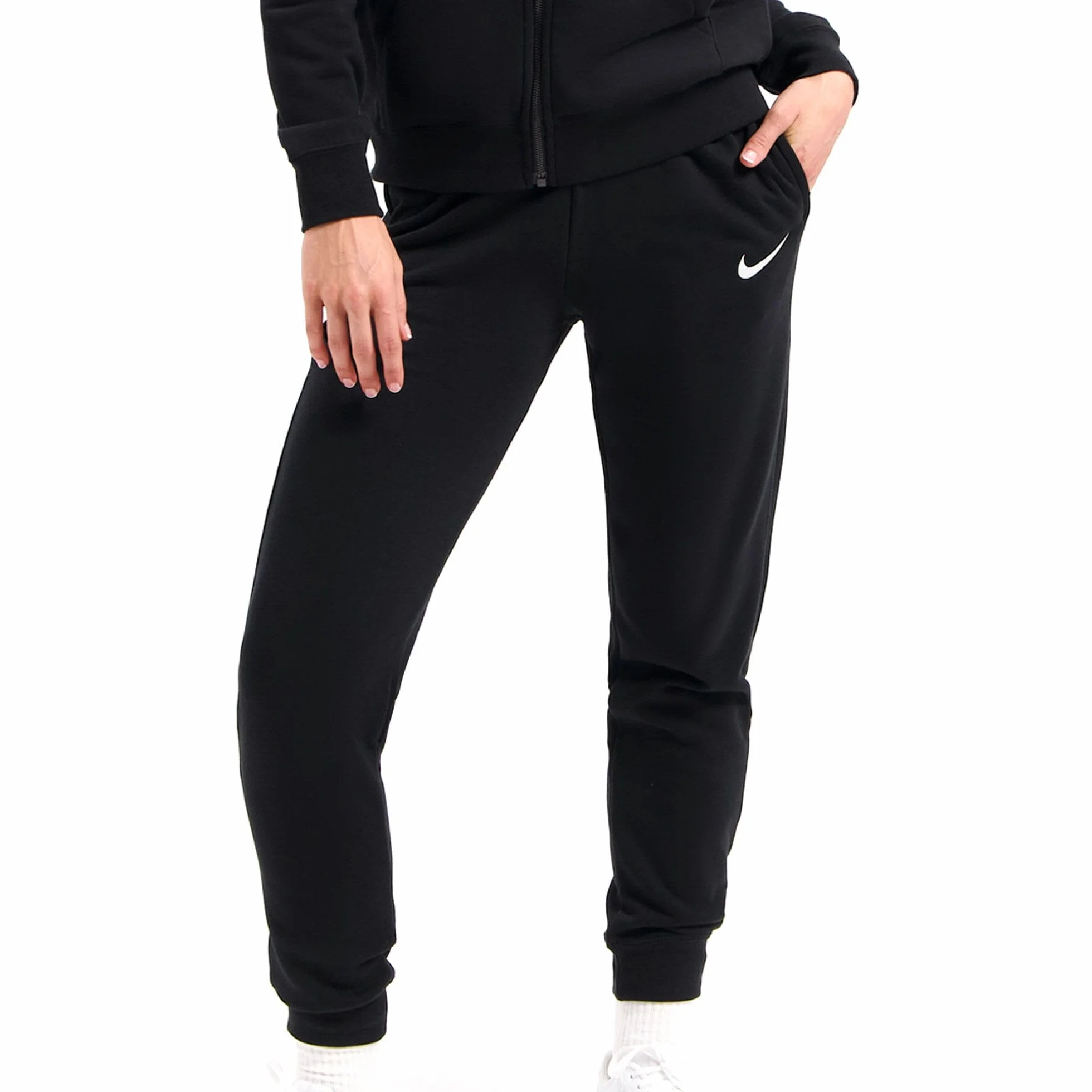 Nike Kobiety Team Club 20 CW6961 Spodnie, Czarny/Biały, L
