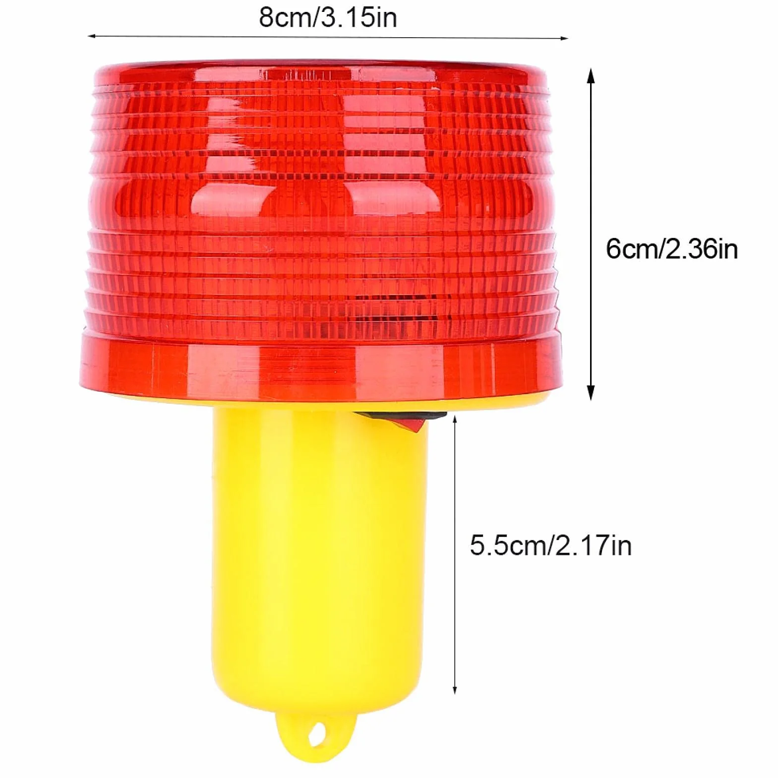 Solarna lampa ostrzegawcza LED, 1 szt. 300A plastikowa super jasna słoneczna dioda stroboskopowa ostrzegawcza lampa błyskowa lampa alarmowa do tralek drogowych łódź drogowa czerwone światło