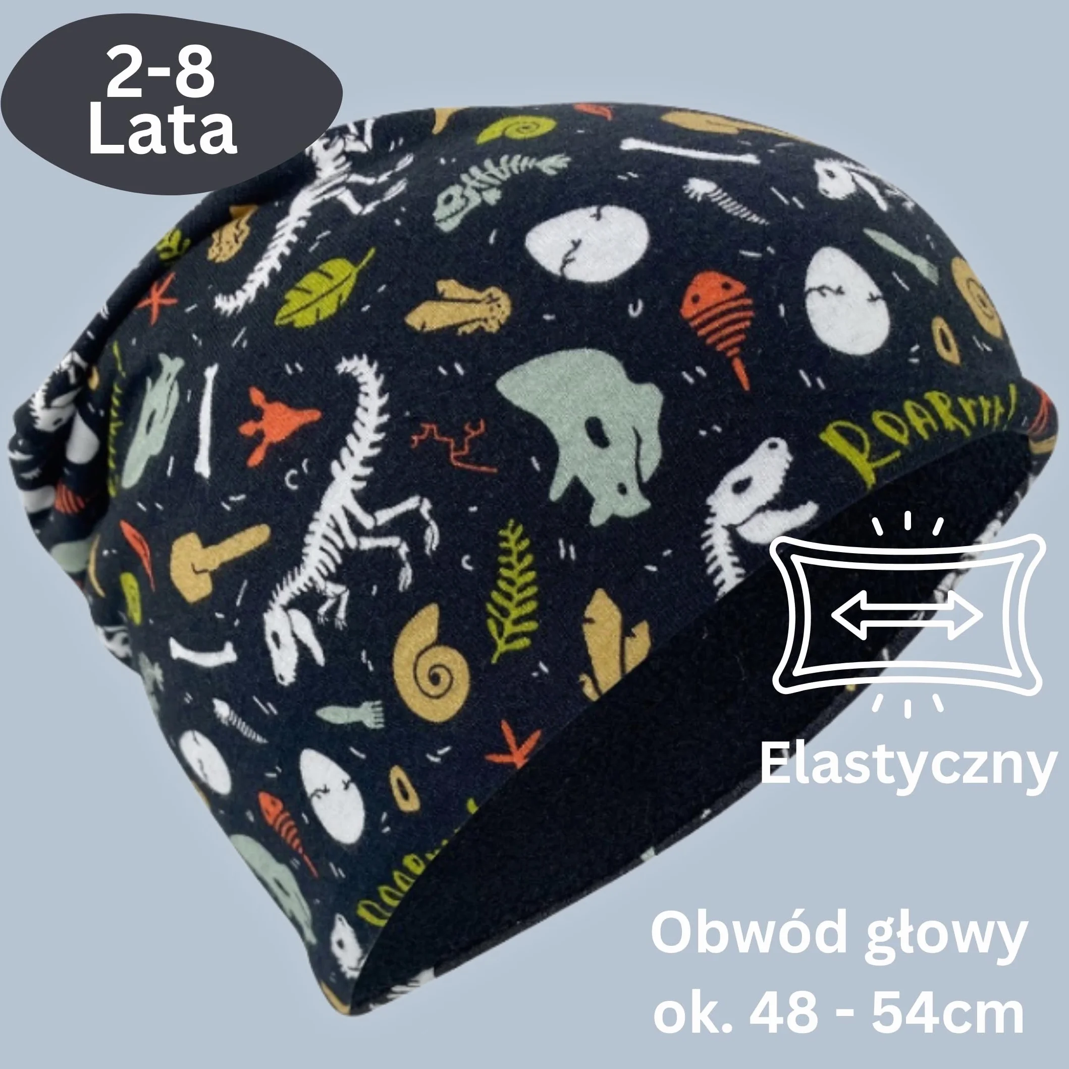 HECKBO Zestaw czapka beanie i komin dla dzieci – z podszyciem z polaru lub dżerseju (dwustronny) – unisex dla chłopców i dziewczynek – 95% bawełny – idealny na jesień, wiosnę i zimę