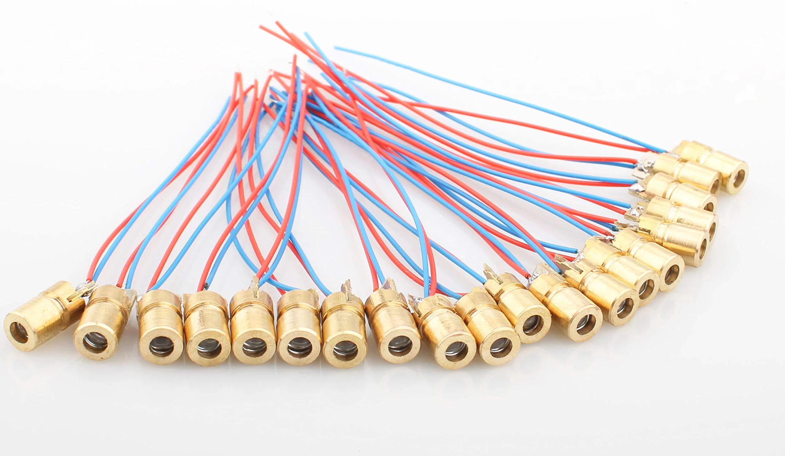 RUNCCI-YUN 20 szt. Mini Diody Czerwone Moduł Kropka Diody Moduł 5V 6mm + 20 szt. Fotorezystor Opornik Światła 5mm