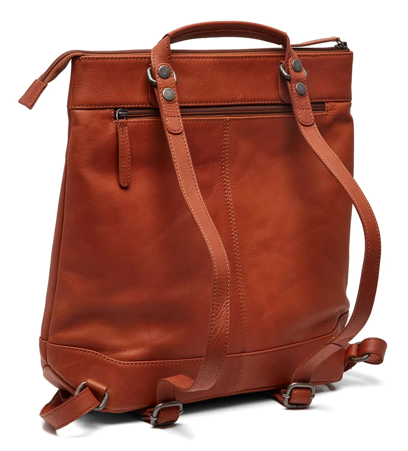The Chesterfield Brand Skórzany plecak rekreacyjny z kieszenią na laptopa plecak Caldero Cognac brązowy