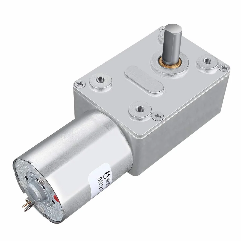 DC 12 V Odwracalny, wysoki moment obrotowy, turbo ślimak, przekładnia prądu stałego, redukcja prędkości, silnik elektryczny, metal 5/6/20/40/62 (U/min) (6 RPM)