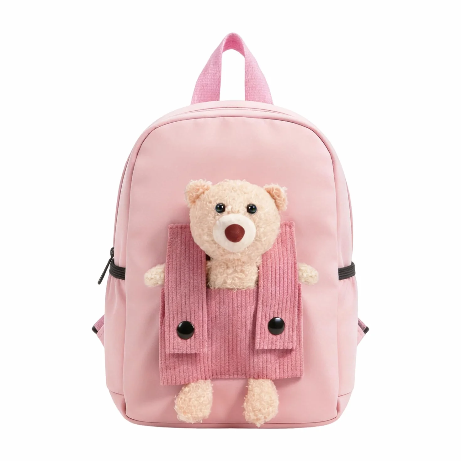 Plecak dziecięcy z wyjmowaną lalką z misiem Rosa