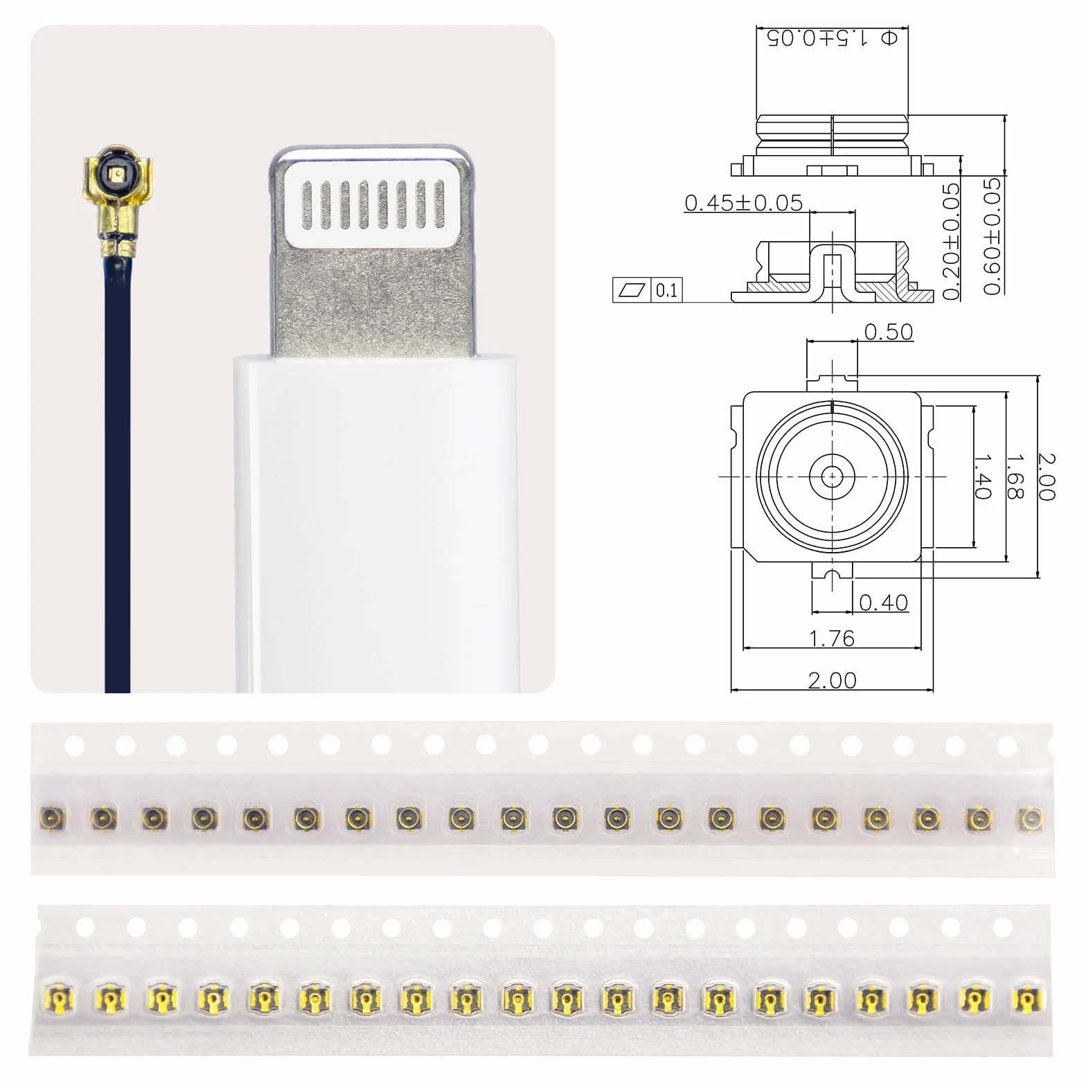 TUOLNK Gniazdo SMA na U.fl IPX kabel koncentryczny gniazdo SMA gniazdo Bulkhead na UFL MHF4 Pigtail WiFi przedłużacz anteny 0,81 mm IPX Pigtail kabel koncentryczny 12 cali (30 cm) 5 sztuk
