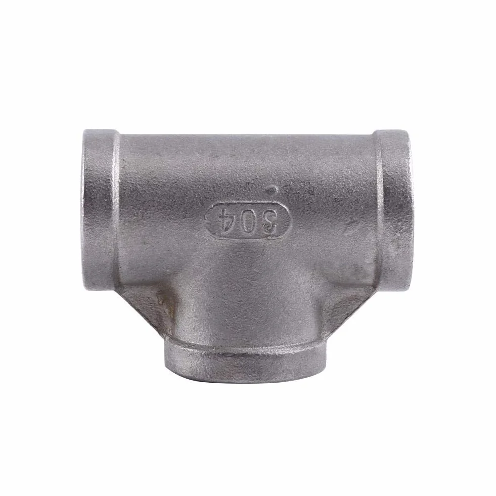NPT-Rohrfitting 1/2 '' 1/4 '' 304 Edelstahl Innengewinde T-Stück(304 1/2 '' 52mm)