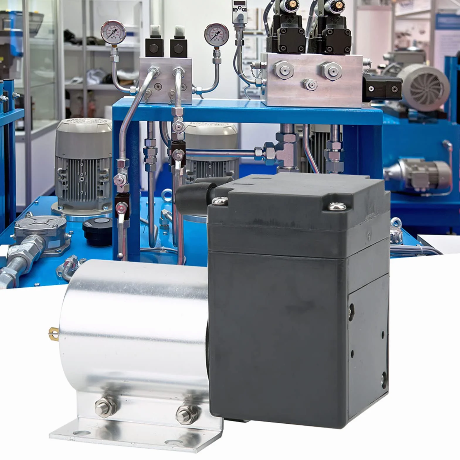 DC 12V/24V Mini pompa próżniowa, 200kpa 10W 15L/min Elektryczna przenośna pompa powietrza z uchwytem, ujemne ciśnienie ssanie pompowanie powietrza kompresor membranowy pompy dla projektów(24V)