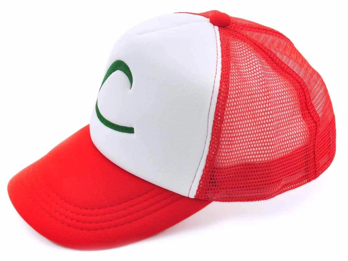 Ash Ketchum czapka z daszkiem do kostiumu Cosplay | generacje: 1, 4