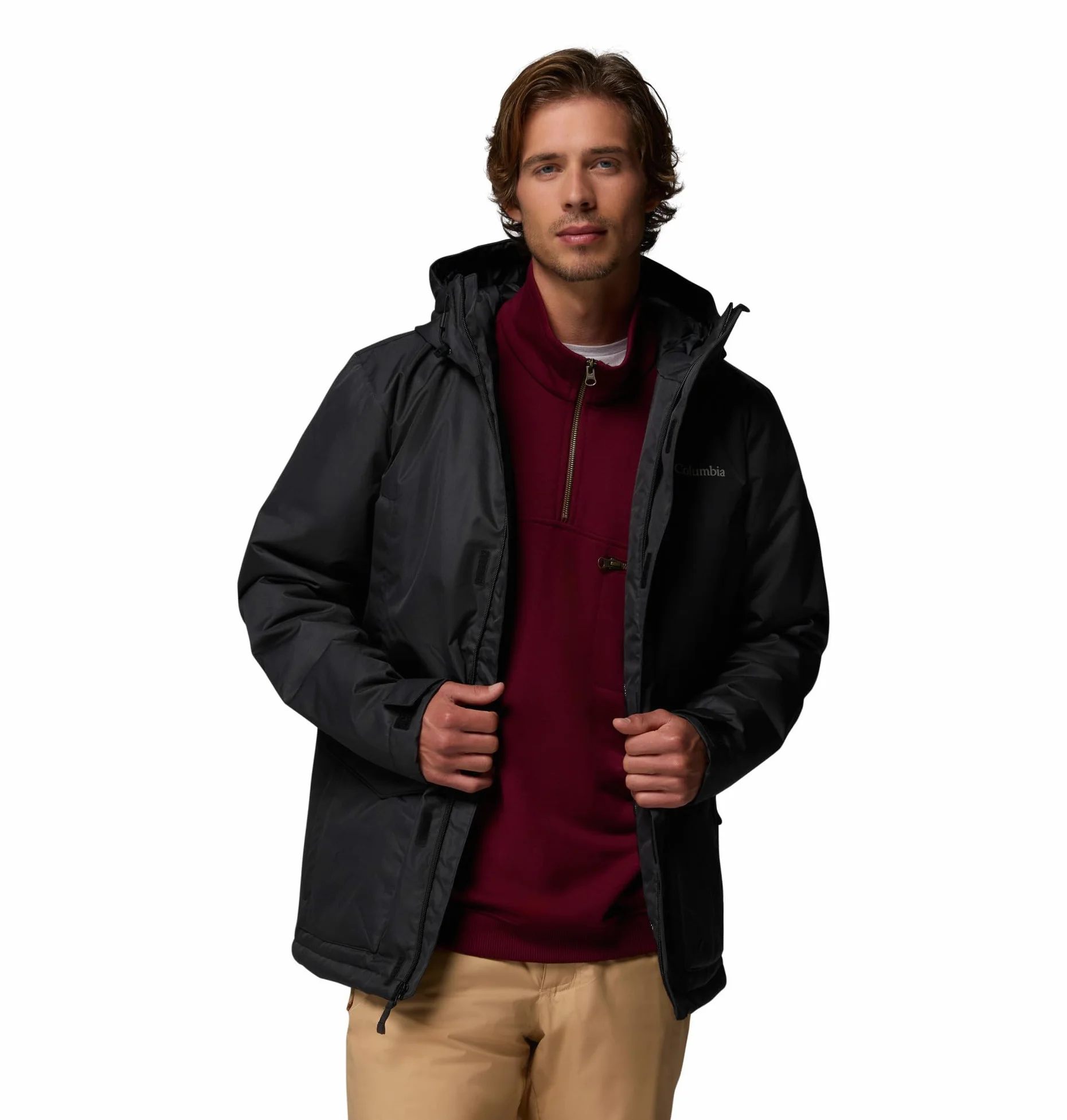 Columbia Męska parka zimowa Pines Lake, czarna, XL