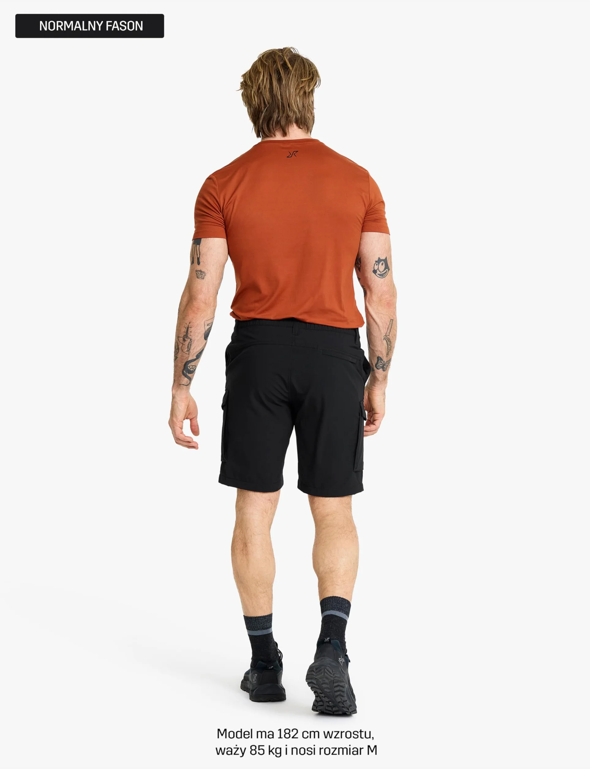 RevolutionRace Adventure Cargo Stretch Shorts Męskie, Lekkie i praktyczne spodenki turystyczne