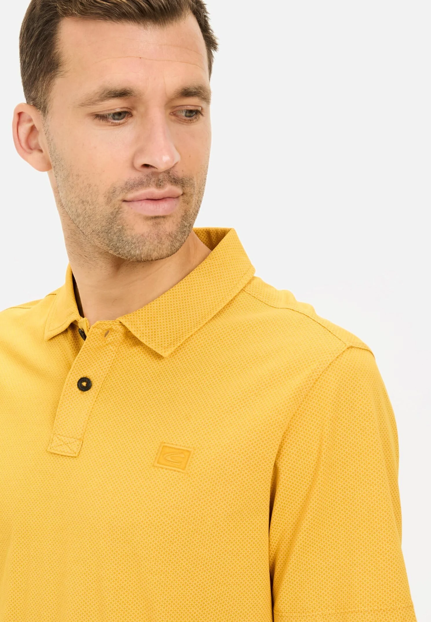 camel active Męska koszulka polo z krótkim rękawem z czystej bawełny, pomarańczowa, rozmiar XXL, pomarańczowy, XXL