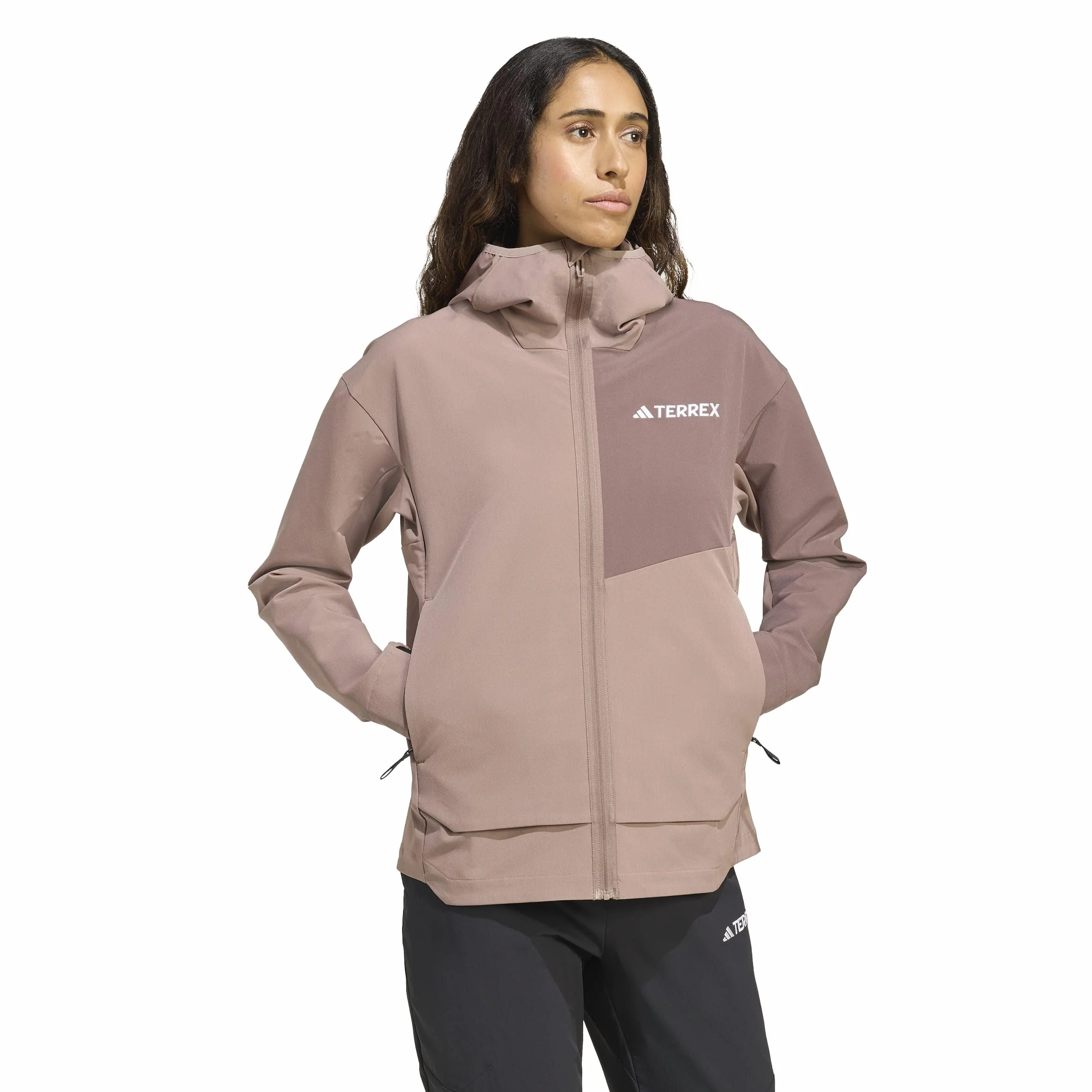 adidas dames Terrex Multi Soft shell Jacket, trace brown, S