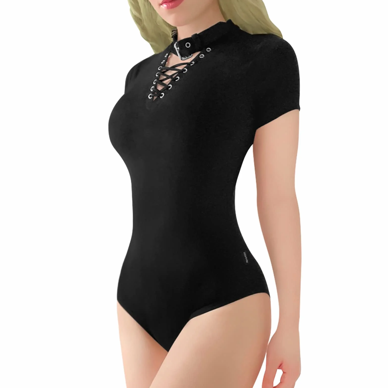 LittleForBig Bawełniany śpioszki Onesie Piżama Bodysuit-Goth Tease Onesie
