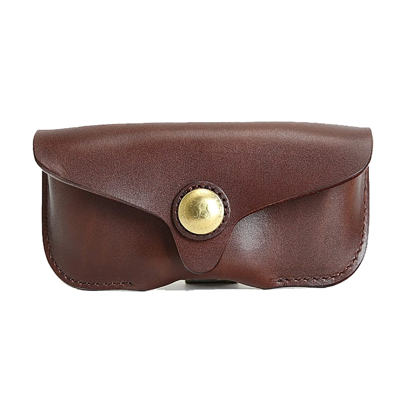 Przenośne pudełko na okulary vintage męskie skórzane etui na okulary przenośne lustrzane okulary przeciwsłoneczne skórzana osłona (kolor: kawa, rozmiar: 18 x 8,5 x 2,5 cm)