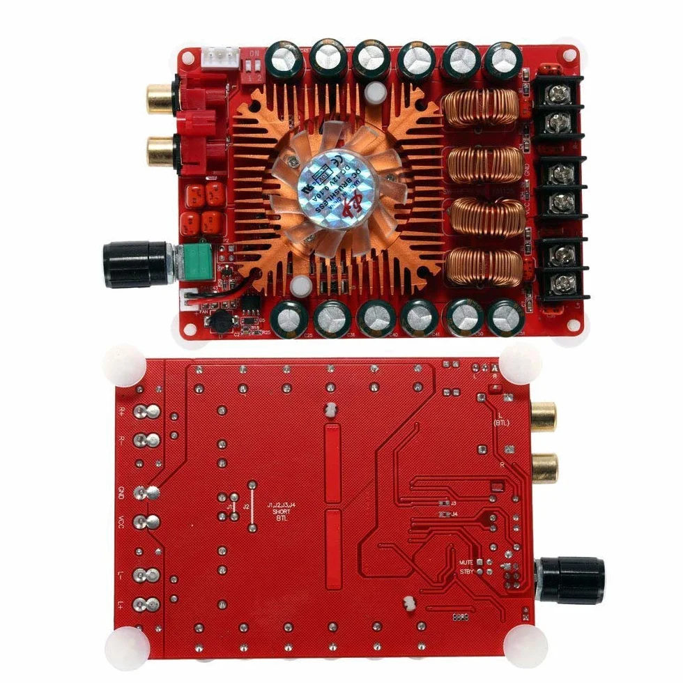 DollaTek TDA7498E 2 x 160 W dwukana?owa p?yta wzmacniacza audio, obs?uga trybu BTL 1 x 220 W, jednokana?owy, cyfrowy modu? wzmacniacza mocy stereo DC 24 V do samochodu, pojazdu, g?o?nika