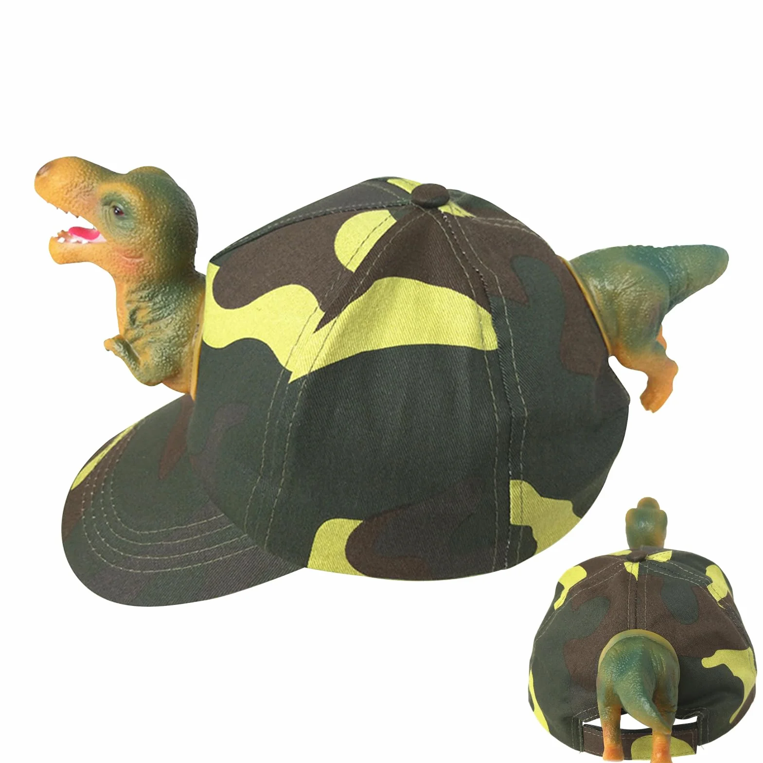 Czapka z daszkiem, urocza czapka dinozaura, modne nakrycia g?owy dla ch?opców, swobodna regulowana czapka z daszkiem wycieczki szkolne, przebieranki Halloween, dni pla?y, pikniki rodzinne