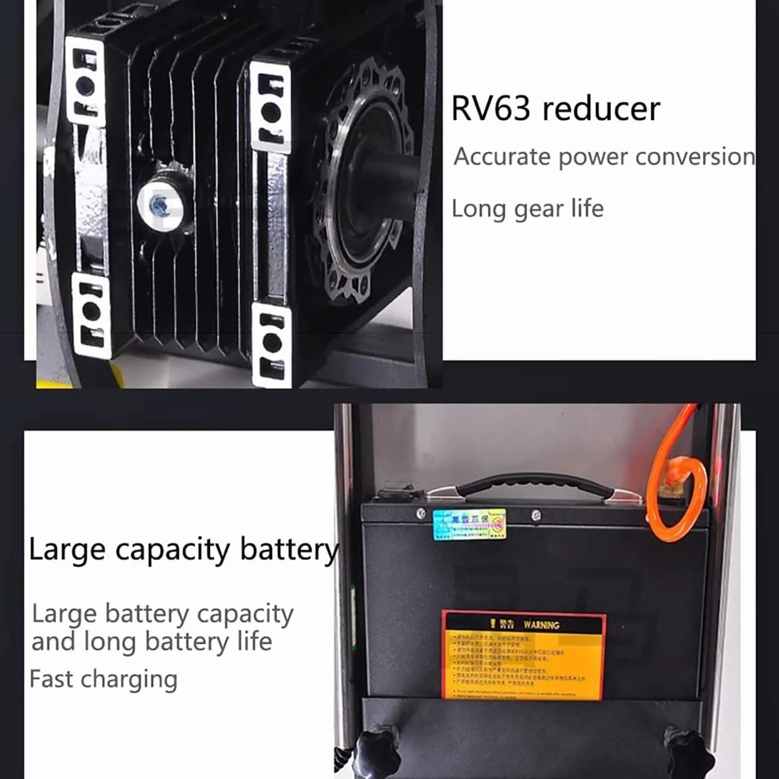 Elektryczne Wózki Ręczne Do Wspinaczki Po Schodach O Mocy 1200 W, Ciężarówka Workowa Do Wspinaczki Po Schodach 48 V / 36 Ah, Obciążenie 400 Kg, Silnik Bezszczotkowy