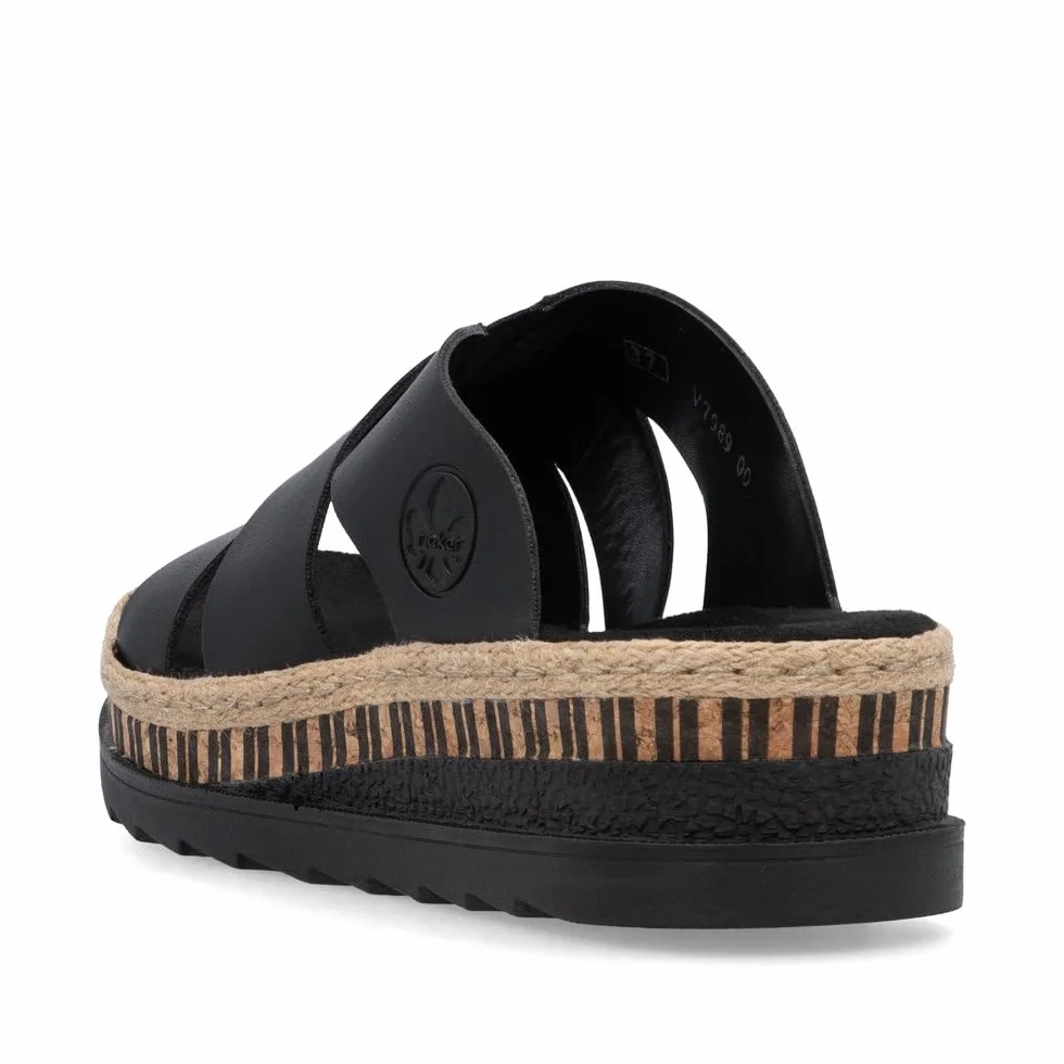 Rieker Damen-Pantolette schwarz (1)