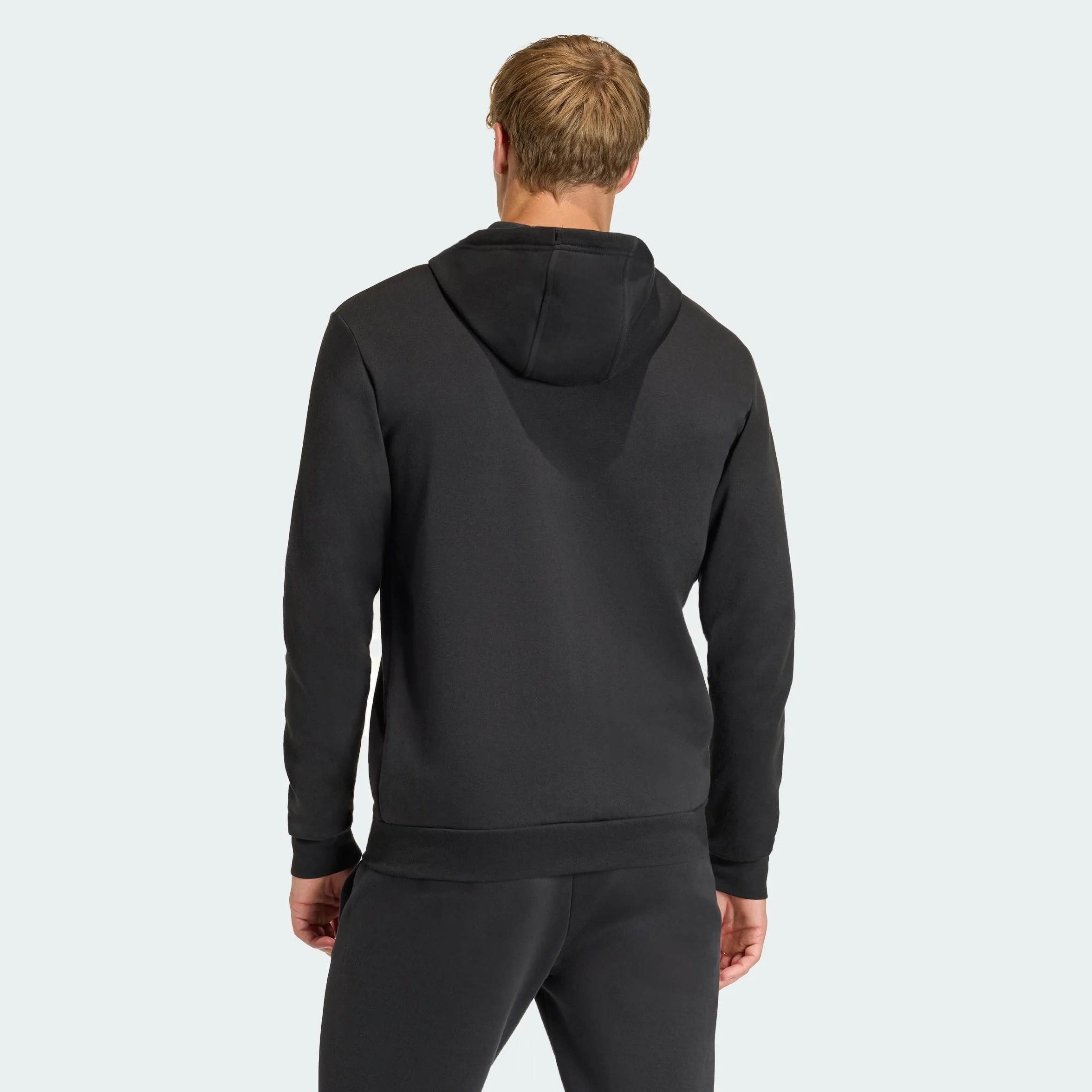 Adidas Mężczyźni Entrada26 Full Zip Hoodie Sweatshirt, Black/White, L