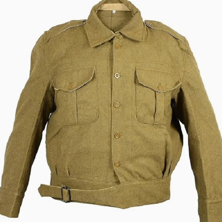 WW2 British Army 1937 Wzór Battledress tunika reprodukcja wełniany mundur wojskowy kurtka