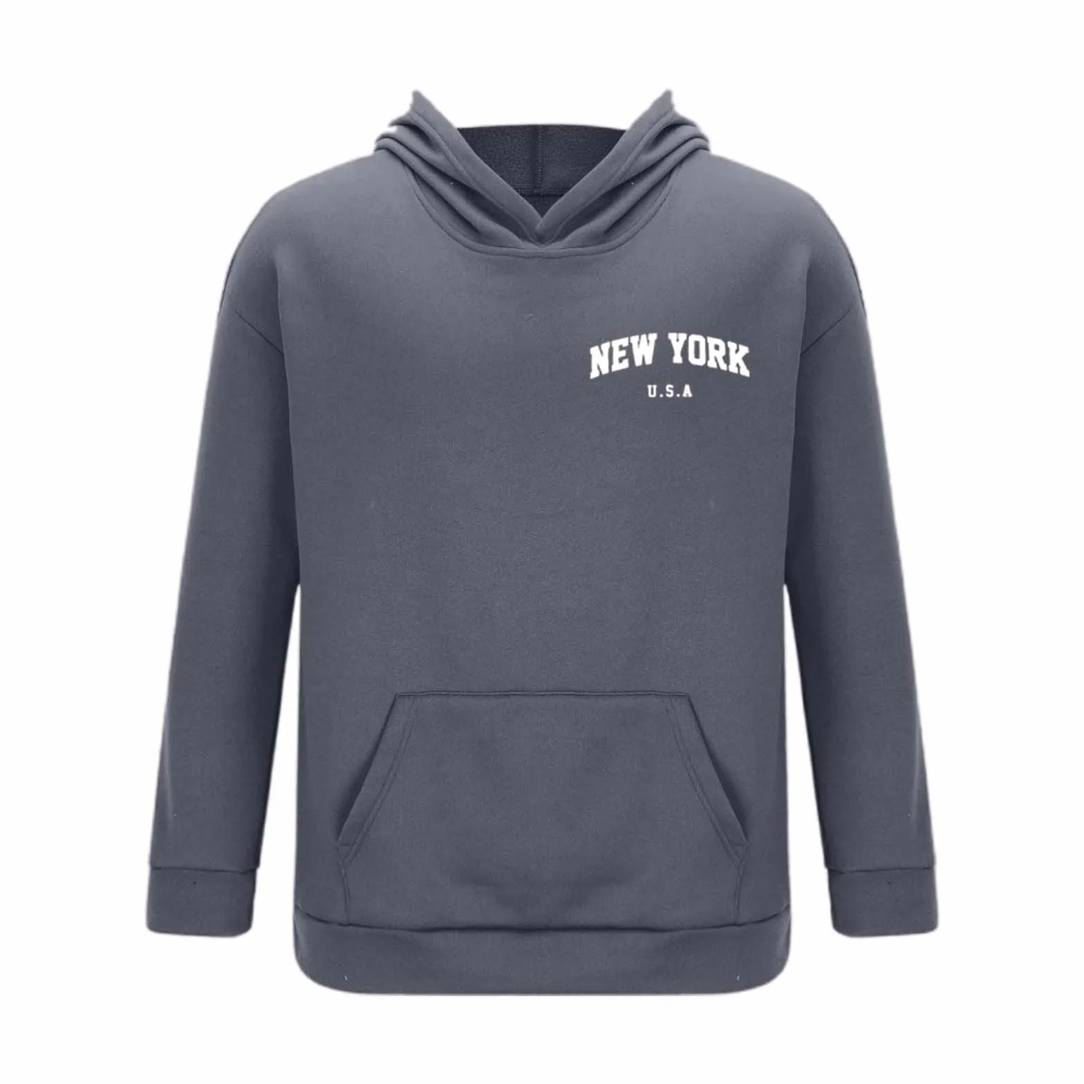 Męski dres do joggingu New York Logo zestaw bluza z kapturem i spodnie Y2K długi rękaw