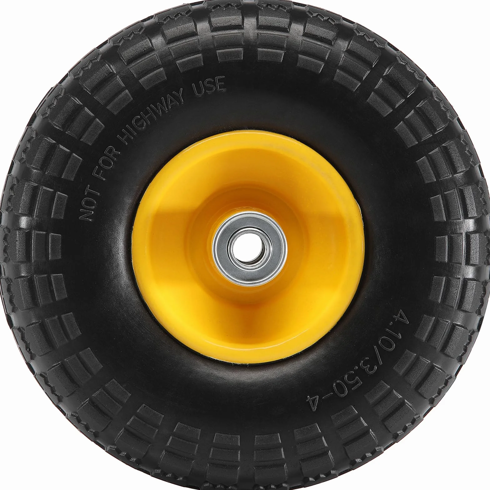 VEVOR Pełne koła PU z oponami RunFlat, 2 sztuki, obciążenie dynamiczne 10 kg, obciążenie statyczne 10 kg, bezdętkowe opony i koła do wózków transportowych, wózków użytkowych, wózków, przyczep