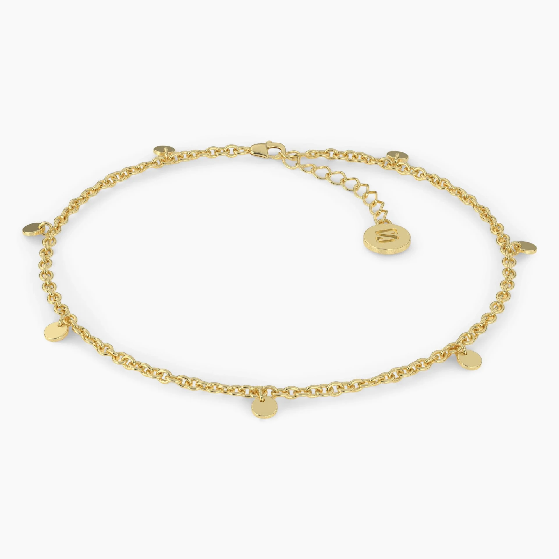 SERASAR | Znak Nieskończoności Anklet [Infinity] dla Pań | 316L Stal Chirurgiczna z 18 Carat Gold Plating | Różne kolory | Regulowana długość | Biżuteria Box w zestawie