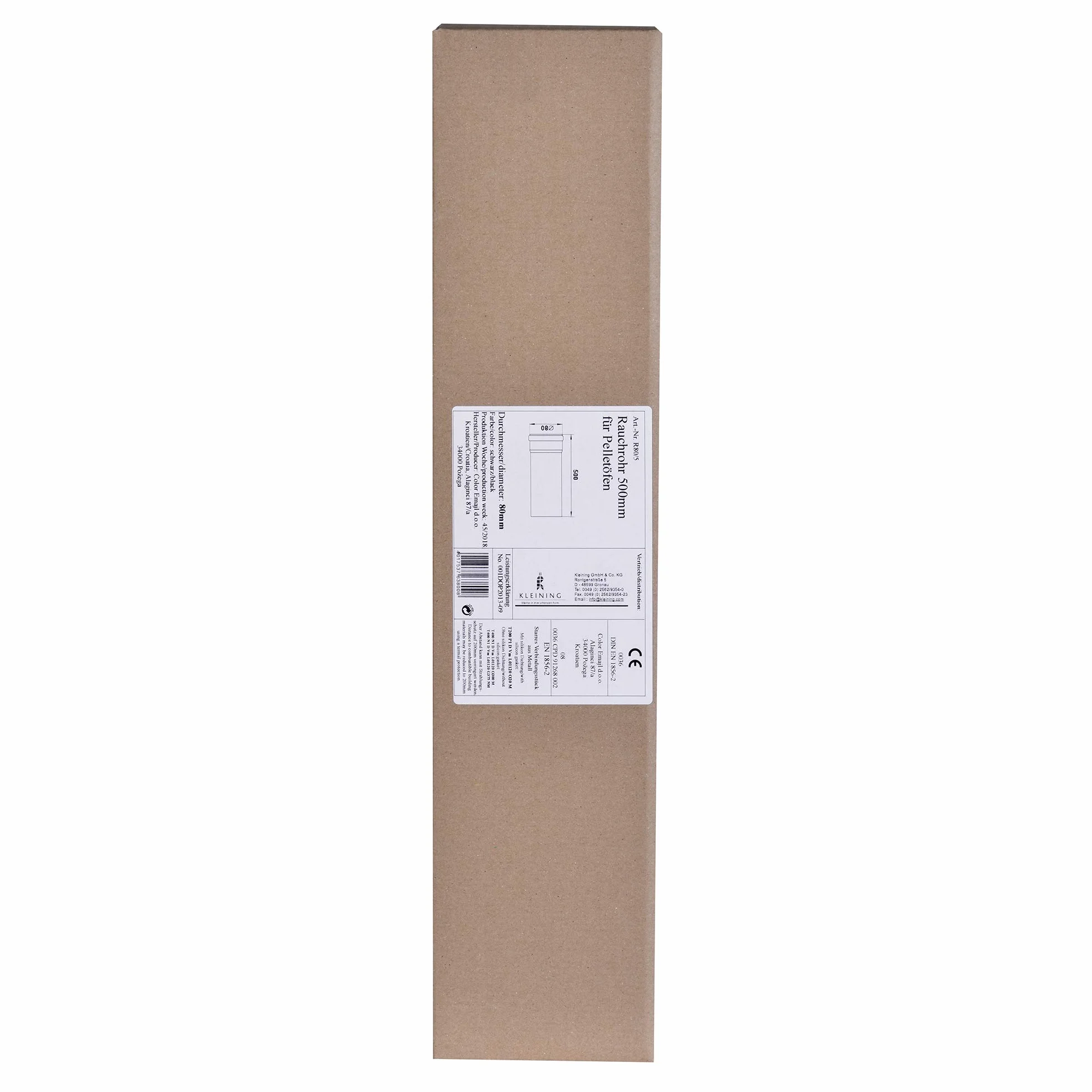 FIREFIX O130/K R80/5 rura dymowa, czarna