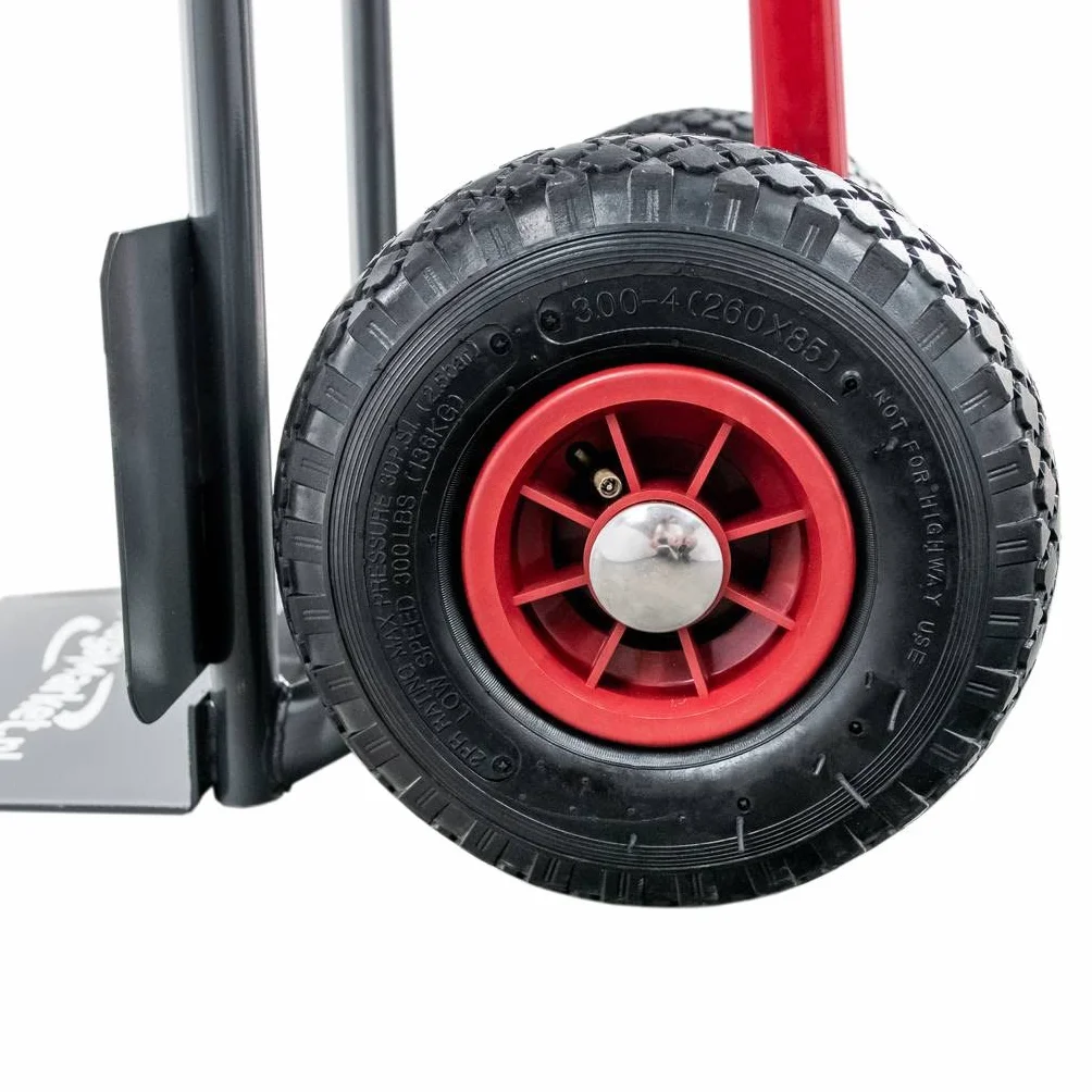 Mega-M Wózek transportowy magazynowy z płozami TM285 obciążenie 200 kg Koła pneumatyczne Stalowa konstrukcja Taczkowy Młynarka (MPP000408)