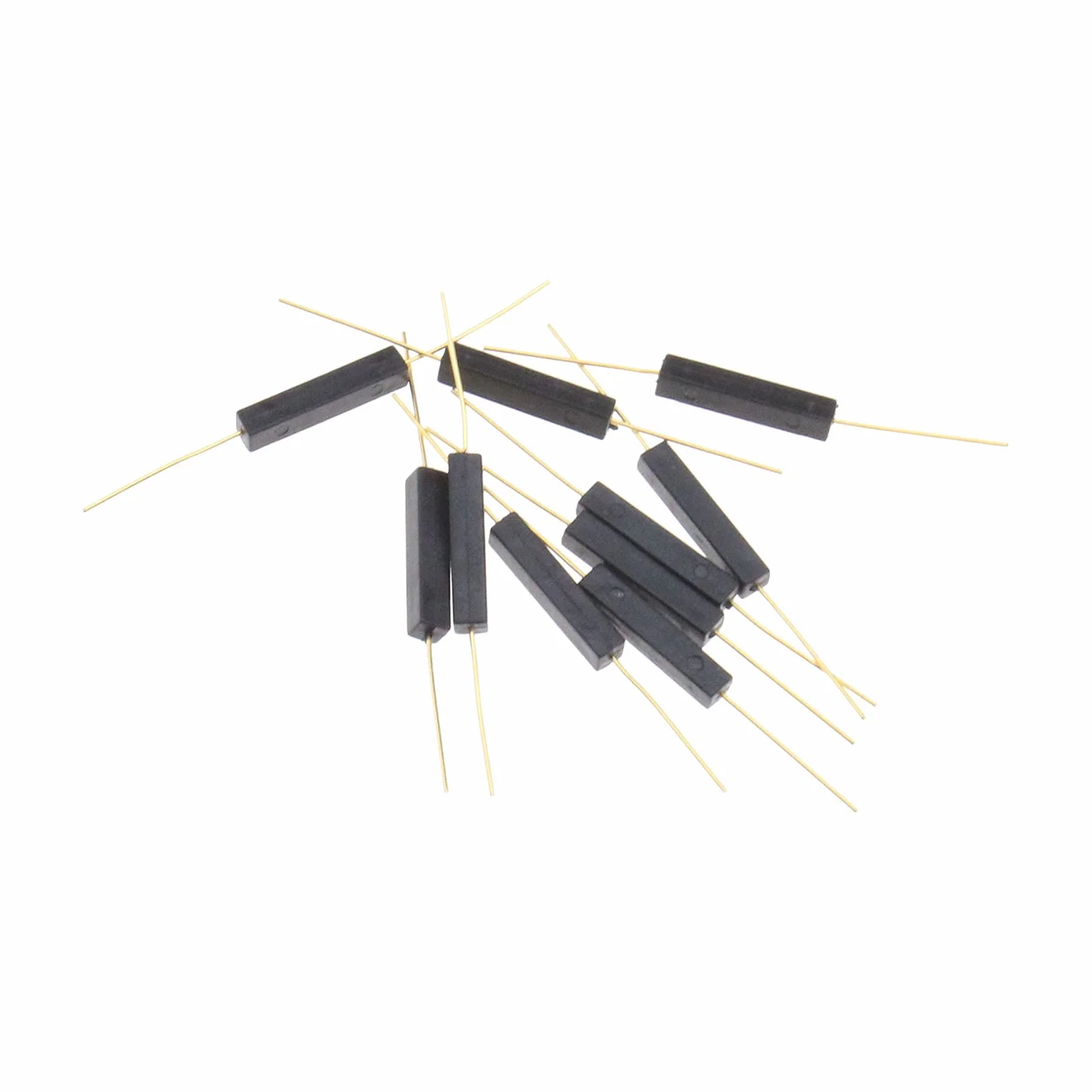 20 x przełącznik trzcinowy normalnie otwarty magnetyczny przełącznik indukcyjny z tworzywa sztucznego antyinterferencyjne 100 V do bieżni i wyłącznika 2,5 x 14 mm