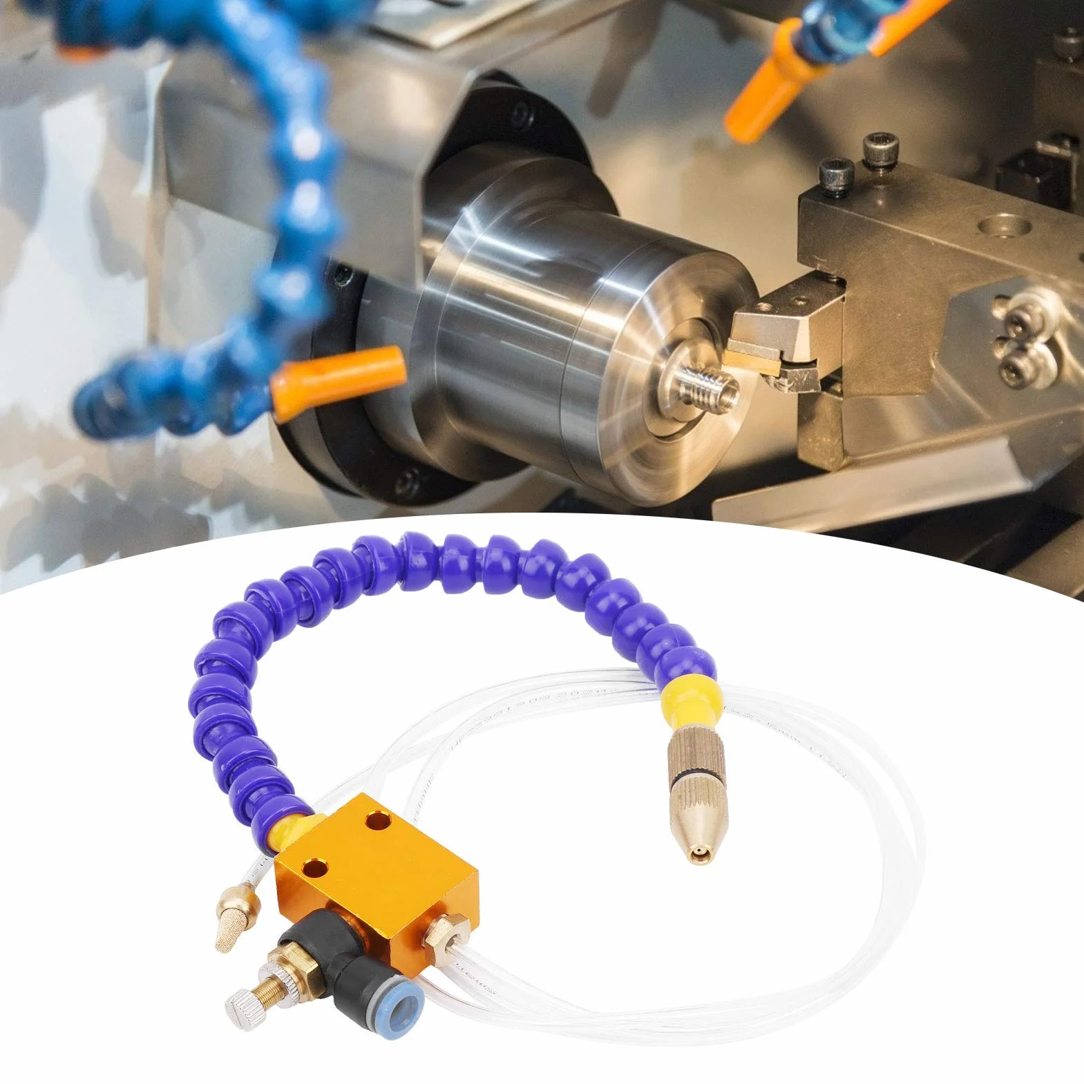 2 szt. System smarowania chłodziwa chłodziwa do smarowania tokarki cnc 8mm z przewodem powietrznym