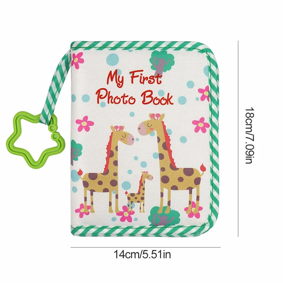 Fotoksiążki dla małych dzieci, album fotograficzny dla niemowląt, fotoksiążka z miękkiego materiału, album na pierwszy rok, miękka fotoksiążka, album dla niemowląt z gryzakiem i zawieszką, dla dzieci