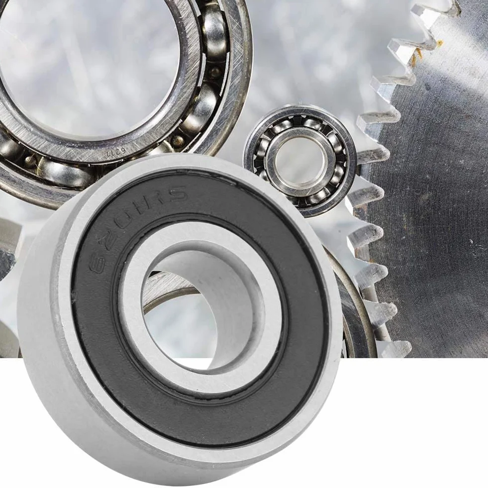 10 sztuk łożysk kulkowych 6201-RS, stalowe łożyska kulkowe zwykłe 12 mm do przekładni, przyrządów, silników, sprzętu AGD, silników spalinowych, pojazdów transportowych, maszyn rolniczych