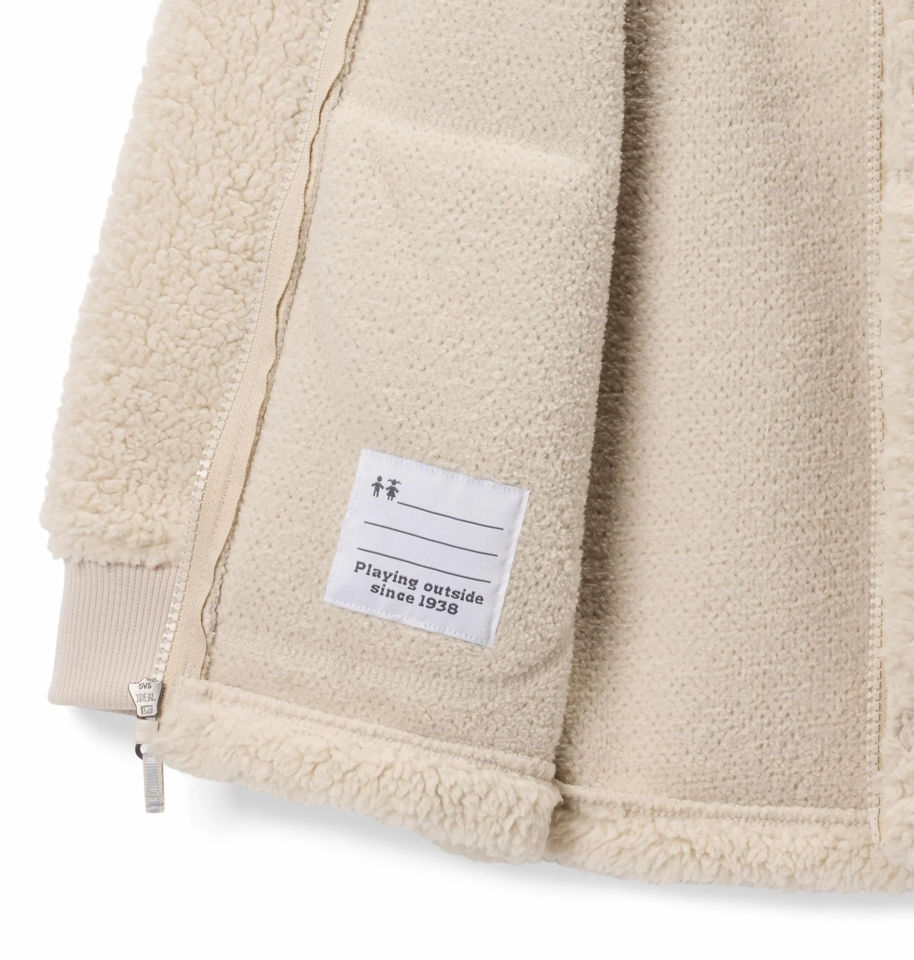 Columbia Youth Boys Rugged Ridge 2 Sherpa zamek błyskawiczny na całej długości, polar Sherpa, ciemny kamień, M