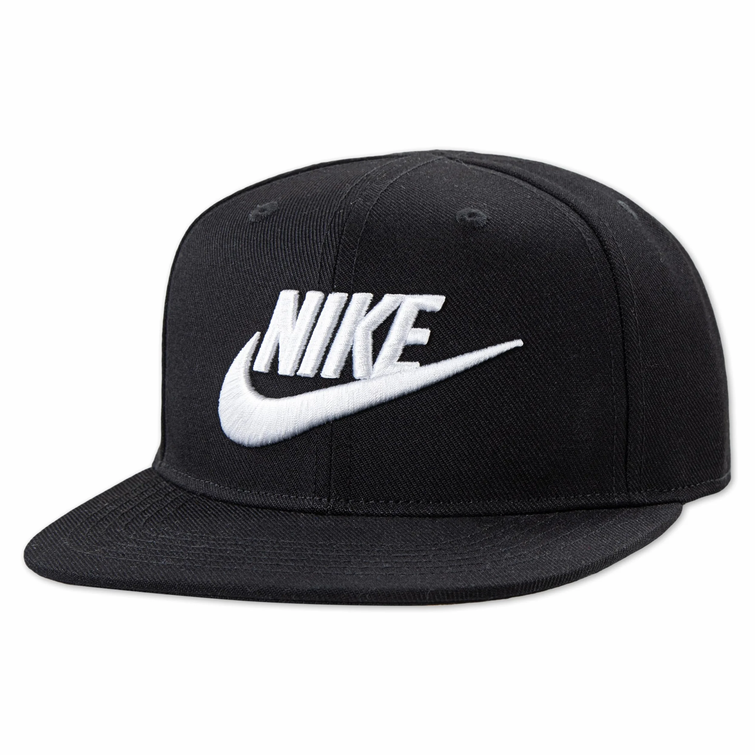NIKE Czapka z daszkiem z płaskim rondem dla dzieci - czarna - jeden rozmiar