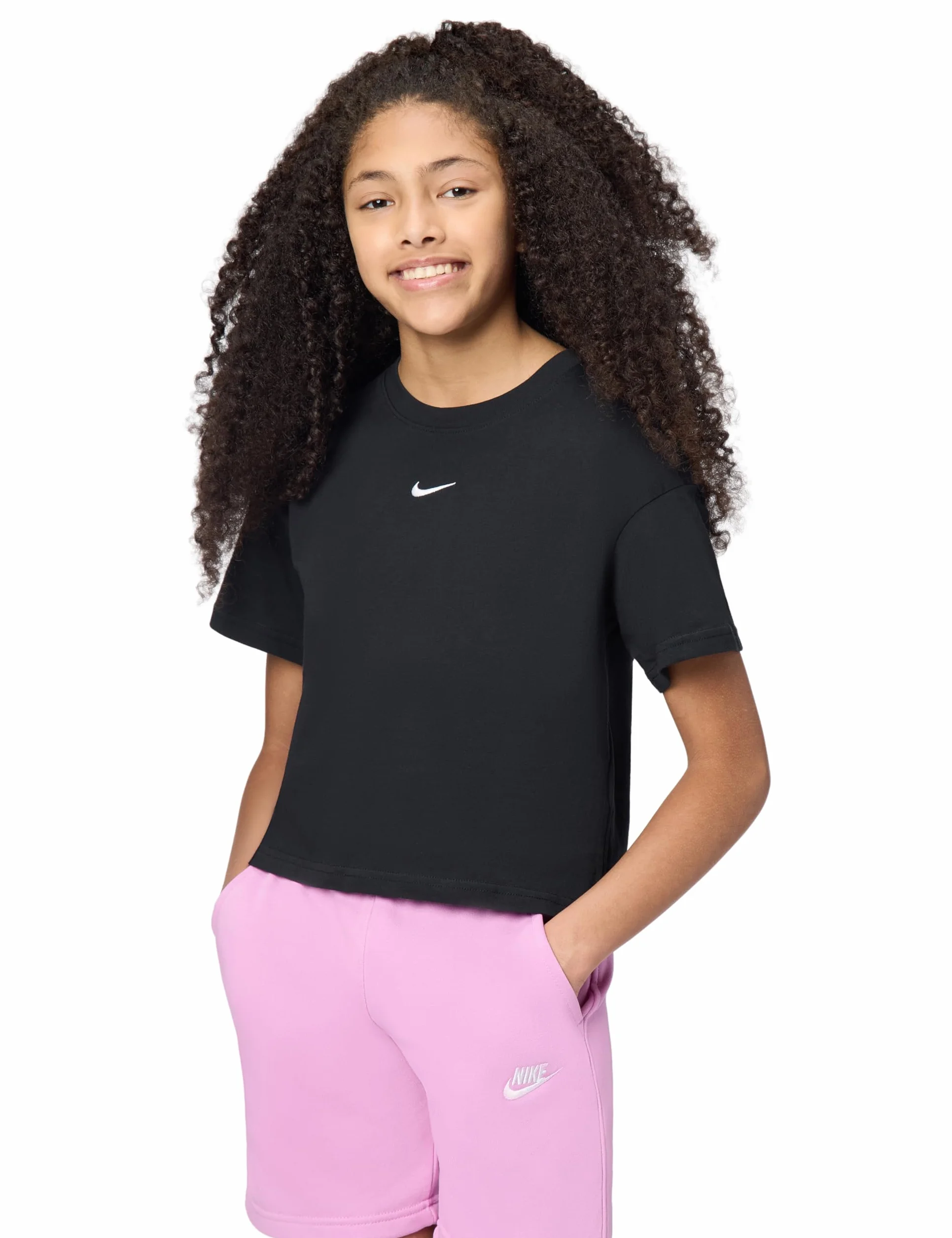 Nike Dziewczęca G NSW Tee Boxy Essntl Lbr Shirt