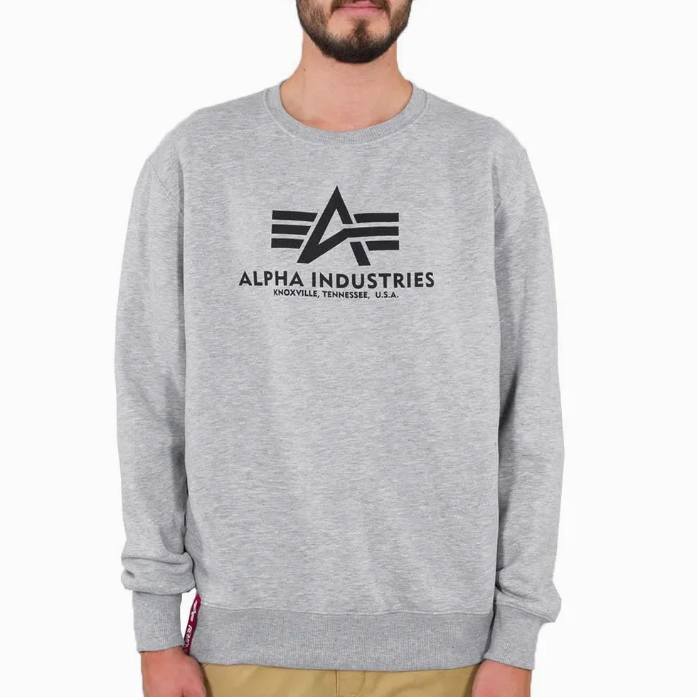 ALPHA INDUSTRIES Sweter Mężczyźni Logo Basic Small (1 w zestawie)