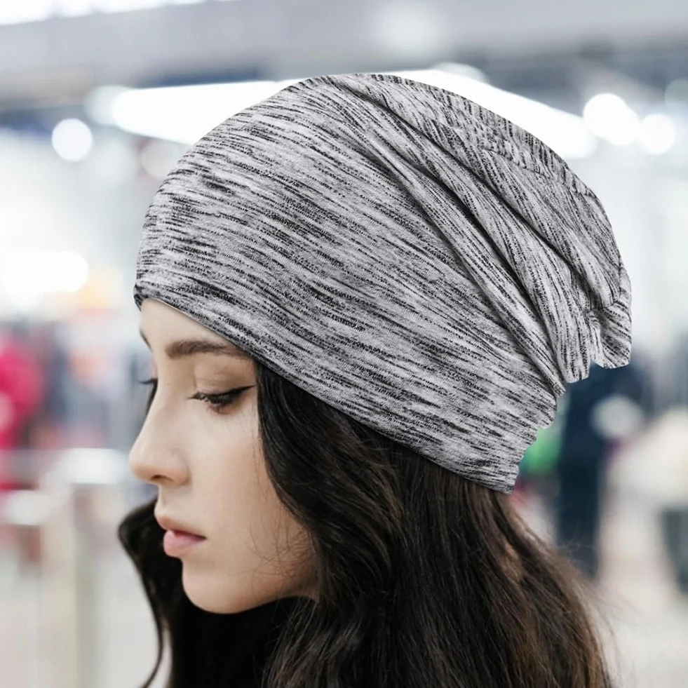 flintronic 2-pak czapka beanie, czapka z czaszką dla mężczyzn i kobiet, paski luźne czapki do domu, szkoły i biura oraz aktywności na świeżym powietrzu