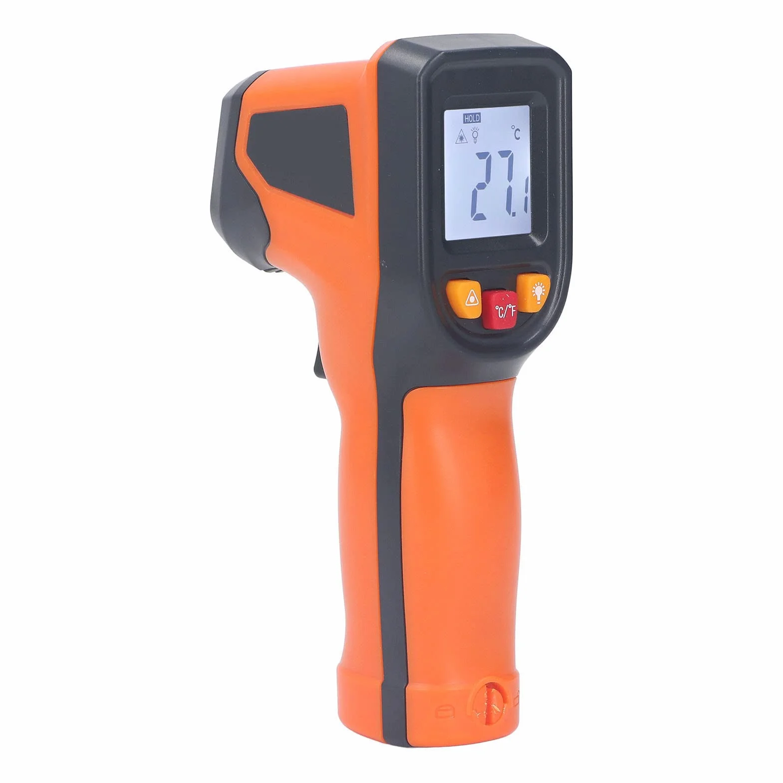 Termometr na podczerwień do Gotowania, Cyfrowy Pomiar Temperatury Bezkontaktowy Laserowy Pistolet do Pomiaru Temperatury żywności Podświetlany Wyświetlacz LCD Negatywny od 50 do